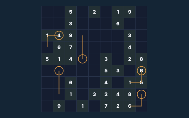 Arrow Sudoku game board